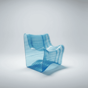 3d printed clear chair